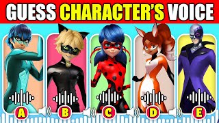 IMPOSSIBLE 🔊 Whos Voice is That  Miraculous Ladybug Animation Movie  Hawk Moth Cat Noir [upl. by Norbie]