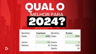 Qual o melhor cartão de crédito para 2024 Cashback ou Milhas  Veja comparativo [upl. by Yekcor347]