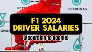 F1 2024 Driver Salaries [upl. by Nosnej728]