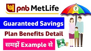 pnb metlife guaranteed savings plan  pnb metlife insurance guaranteed savings plan detail in hindi [upl. by Ches]