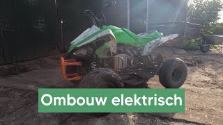 125cc qaud omgebouwd naar elektrisch 25 PK [upl. by Zebapda]