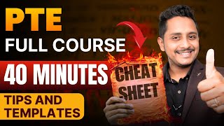 PTE Full Course in 40 Minutes  Tips and Templates Cheat Code  Skills PTE [upl. by Jaco]