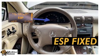 Mercedes Benz ESP Warning Light Visit Workshop FIXED [upl. by Namyh]