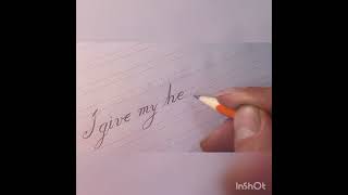 calligraphy Igivemyhearttoyou [upl. by Notlaw113]