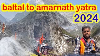 baltal to amarnath yatraAmarnthyatra amarnathyatra2024 VKIndiarider vkindiarider [upl. by Mcgrody]