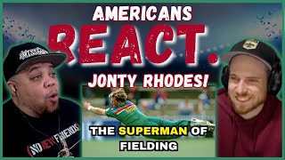 AMERICAN REACTS TO JONTY RHODES THE SUPERMAN OF FIELDING  REAL FANS SPORTS [upl. by Salkcin]