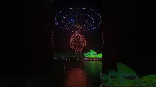 VIVID Sydney 2023 Drone Show Planet [upl. by Budge]