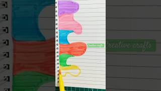 Quick and Easy Colorful Front page Design 🌈 frontpagedesigns youtubeshorts art [upl. by Alleira]