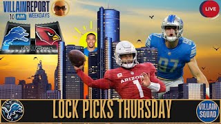 NFL Locks Picks Lions Villain Report 919 [upl. by Langston]