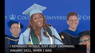 Columbia University Emotional Graduation Speech “Just Keep Swimming”  Student Zusi Inegbeniki [upl. by Fesoy162]