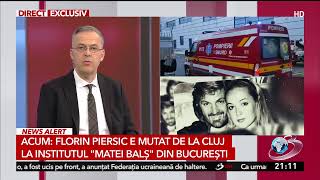 Florin Piersic transferat la București cu un avion SMURD care era implicat în exercițiul NATO [upl. by Ecirtram]