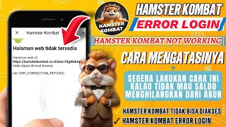 HAMSTER KOMBAT ERROR WEB PAGE NOT AVAILABLE PROBLEM  Begini Caranya Mengatasinya [upl. by Aime]