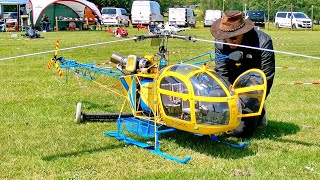 WOW  STUNNING  GIANT RC LAMA SA 315B TURBINE SCALE MODEL HELICOPTER  FLIGHT DEMONSTRATION [upl. by Anissej]