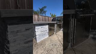 BBQ ISLAND landscaping construction concrete bbq backyard [upl. by Dougall920]