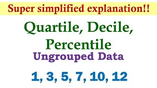 Measures of Position Ungrouped Data  Basic Statistics [upl. by Shiverick]