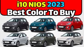 Hyundai Grand i10 Nios Color Options 2023  i10 NIOS Best Color to Buy [upl. by Zilber]