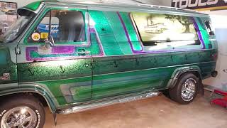 Quick Video  1970s Metal Flake Custom Paint [upl. by Ailuig]