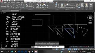 PERINTAH DASAR DI AUTOCAD  WAJIB TAU [upl. by Elleimac]