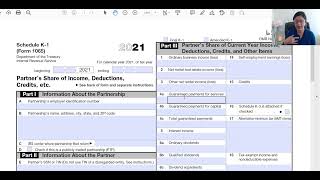 How To Fill Form 1065 Partnership Tax Return and Schedule K1 [upl. by Alhan541]