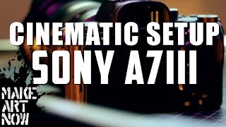 SONY A7III SETUP ALL CINEMATIC FUNCTIONS [upl. by Meesaw]