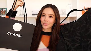 Luxury Haul  Versace CHANEL BALMAIN Rebecca Vallance [upl. by Brenden80]