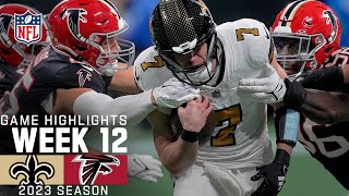 New Orleans Saints vs Atlanta Falcons Game Highlights  NFL 2023 Week 12 [upl. by Notterb]