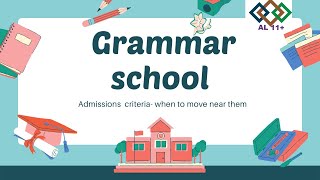 Grammar school admissions criteria  when to move near Grammar school11plus [upl. by Acinat]