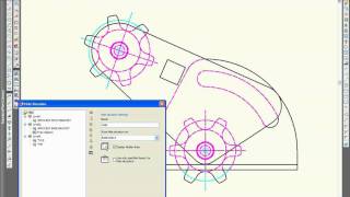 Automatic Hidden Lines  AutoCAD Mechanical 2011 [upl. by Octave]