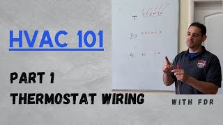 Thermostat wiring How air conditioning works [upl. by Aehtorod]