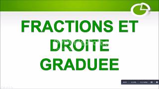 fraction et droite graduée [upl. by Aldus]