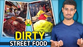 Dirtiest street food of india  Dirty Indian street food blogger roast [upl. by Eissirc]