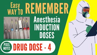 Anesthesia INDUCTION Drugs DOSES  Propofol DOSE  Etomidate DOSE  Thiopental DOSE [upl. by Oria]