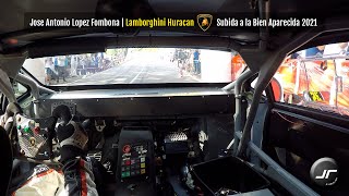 ON BOARD Jose Antonio Lopez Fombona  Subida a la Bien Aparecida 2021  Lamborghini Huracan [upl. by Morie895]