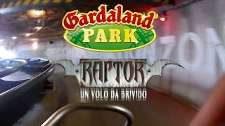 RAPTOR  Gardaland  2017  PRIMA FILA  FULL HD  GOPRO  first row  On Board [upl. by Vasiliki]