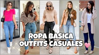 LOOKS CASUALES Y COMODOS PARA EL DIA ROPA BASICA EN TENDENCIA [upl. by Ecikram]