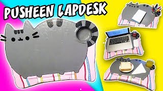 DIY PUSHEEN LAPDESK FROM CARDBOARD  aPasos Crafts DIY [upl. by Ynnod]