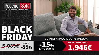 Black Friday Federici Sofà  MALIBU [upl. by Eenel]