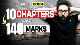 NEET 2024  Scoring 140 in Physics using 10 Chapters  GOAT Strategy 🔥 [upl. by Nodrog]