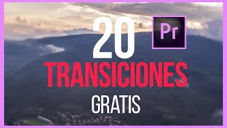 20 Transiciones GRATIS para Premiere Pro  TUTORIAL [upl. by Haon]