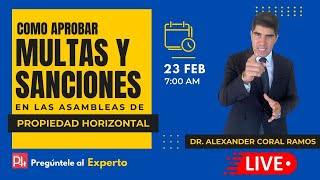 Como aprobar multas y sanciones en las asambleas de propiedad horizontal [upl. by Gnaig]