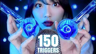 ASMR｜飽き性の人向け！10分で150種類の音😪【150＋Triggers】 [upl. by Eelam]