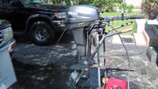 2006 yamaha 8hp longshaft 4 stroke tiller [upl. by Dachi486]