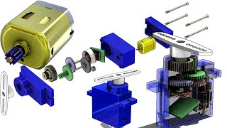 SolidWorks RE Tutorial  363  Servo Motor complete video [upl. by Cawley]