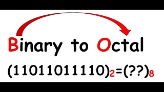 Binary to Octal how to convert [upl. by Elayor785]