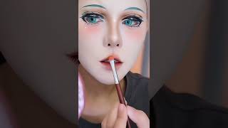 2Dリップチュートリアル冯 quot媛媛cosmakeup 2D cosplay makeuptips makeuptutorial makeuptutorials anime fyp [upl. by Gautea]