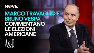 Marco Travaglio e Bruno Vespa commentano le elezioni americane  Accordi e Disaccordi [upl. by Nehgem]