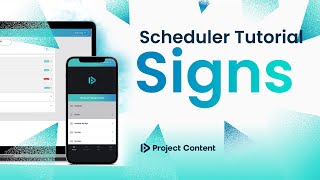 Scheduler Tutorial  Signs [upl. by Dielle]