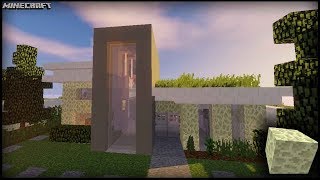 Minecraft  Endstone Block House Tutorial [upl. by Ylrebmik995]