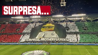 quotSURPRESA FILHOS DA PUTquot OLHA O QUE A TORCIDA DO LEGIA FEZ APÓS A UEFA FECHAR O SETOR DELES [upl. by Giacomo]