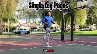 Single Leg Pogos Plyometrics [upl. by Ydderf]